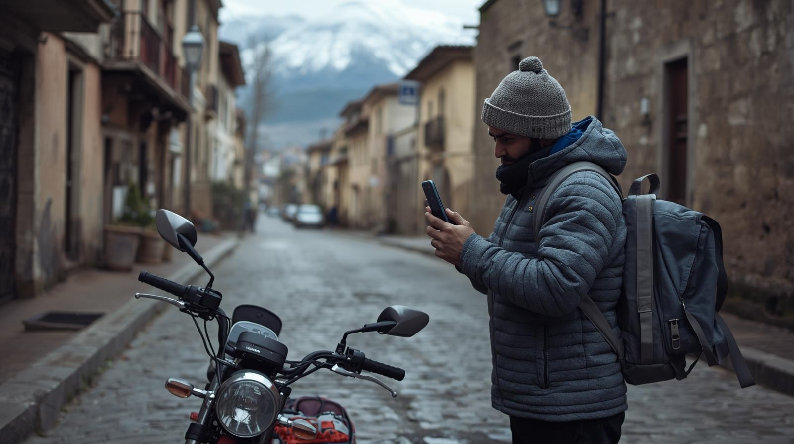 Repartidor en moto